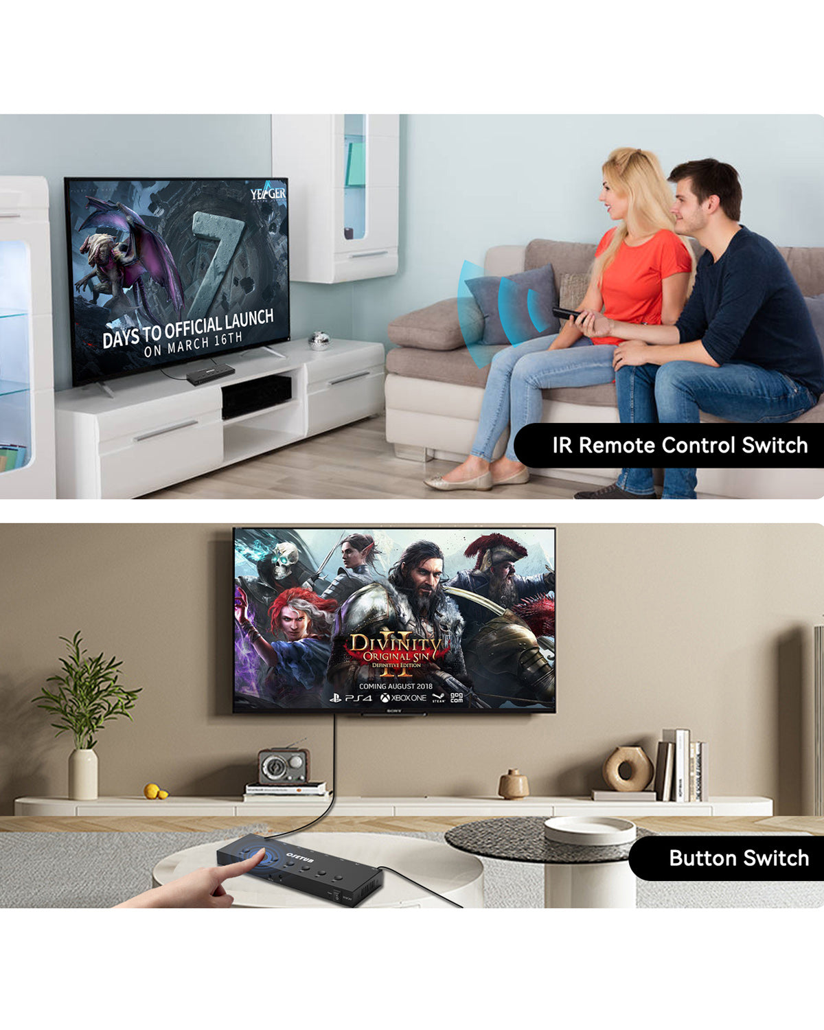 High Definition Switch hover