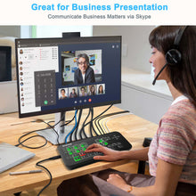Load image into Gallery viewer, Mini High Definition Live Stream Switcher, Multi-Cam Video Mixer Switcher, 4 x High Definition Inputs Real Time Multi-Format Live Streaming Production for Wedding, Business Presentations, Esport
